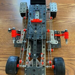 Meccano Errector Creative Building Set with Red and Black Details